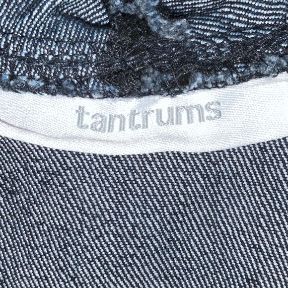 TANTRUMS Denim Jacket w/ruffles & flocking - Picture 4 of 15